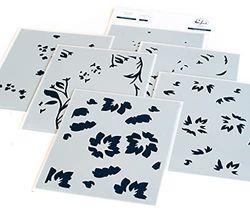 Pinkfresh Studio PINKFRESH Stencil A2 FLRL, Fancy Floral Print Layering, 107521