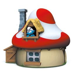Plastoy - Spaarpot Haus Champigno de Smurfen