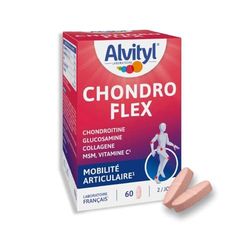 Alvityl - Chondroflex - 5 éléments essentiels - Mobilité articulaire - 30 jours de prise renouvelable, Gris, 60 comprimés (Lot de 1)