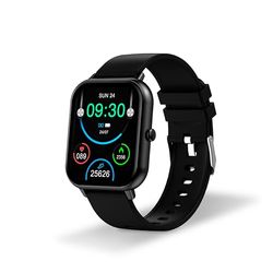DCU TECNOLOGIC - Curved Glass Pro Smartwatch - Customizable 1.83'' High Definition Touch Screen - Waterproof IP67-123 Sports Modes - Black, Black, One Size