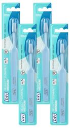 Tepe Select Compact Medium - Brosse à dents manuelle au format compact, pour les adultes comme pour les enfants - Filaments moyennement souples - 1 pièce (Lot de 4)