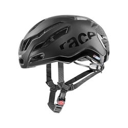 uvex Race 9, Casco Performance Ligero Unisex, ventilación aerodinámica optimizada, ventilación optimizada, All Black Matt, 53-57 cm