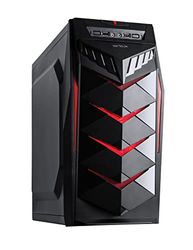 PC CASE Mustang Serioux 450W, Nero e rosso