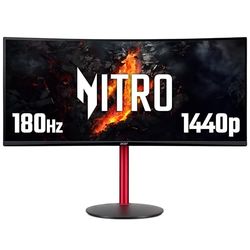 acer Nitro XZ342CU 34-inch Gaming Monitor - VA Panel, 3440 x 1440, 5ms, 165Hz, FreeSync Premium, HDR 400, DP, HMDI, Height Adjustable