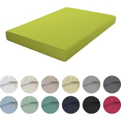 ECOMMERC3 Drap-Housse Extra Doux et Confortable pour lit de 90 cm, Couleur Pistache, fabriqué en Espagne, réglable, Facile à Laver et résistant