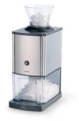 Gastronoma Tritaghiaccio in acciaio inox ideale per bibite, cocktail o preparazione di dessert freddi,1 kg di ghiaccio tritato al minuto, capacità 3 litri, 80 watt