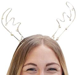 Ingefära ray bärbara horn med klockor guld jul återanvändbar