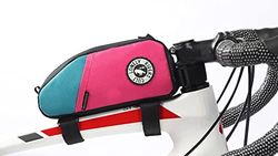 Borsa Telaio Bici Accessori - Borsa Bici Telaio Impermeabile 1,2L Portaoggetti Complementi Bici Borsa Telaio MTB Fissaggio Tubo Superiore 18x9x5,5 cm per Attrezzi Ciclismo