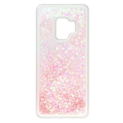 Babaco Telefoonhoesje voor Samsung S9 Liquid Glitter Effect, Roze