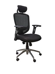 Chaise de Bureau Computech - Siège Ergonomique - sur roulettes - Dossier Contact et Accoudoirs Réglables