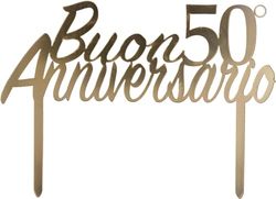 Cake Topper 50º aniversario plex