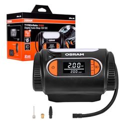 OSRAM TYREinflate 2120, grand écran numérique, fonction d'arrêt automatique programmable, câble d'alimentation enroulable avec prise 12 V CC protégée par un fusible, gonflage des pneus en 3,5 minutes