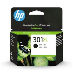 HP 301XL CH563EE, Cartuccia Originale HP da 480 Pagine, Compatibile con Stampanti HP DeskJet 1050, 2540 e 3050, OfficeJet 2620, 4630, Envy 4500 e 5530, Nero