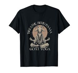 Breath Bend Baaa Goat Yoga Meditación Pagana Yoga Amante de la cabra Camiseta