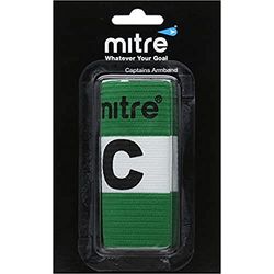 Mitre herr kaptenarmband, grön (grön/vit), liten