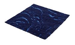 Kleine Wolke Textilgesellschaft Everglades Tappeto di Bagno, Combinazione, Blu, 0,8 x 60 x 1 cm
