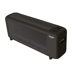 Bastilipo - Radiateur compact en mica, 1500 W, thermostat, noir, PRC-1500N