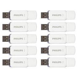Philips Snow Édition High Speed clé USB 2.0 10x 32 Go pour PC, Ordinateur Portable, Stockage de données informatiques, Vitesse de Lecture jusqu'à 23 Mo/s