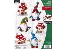 Bucilla Lot de 6 nains de Noël en feutre