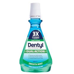 Dentyl Advanced Protection Mouthwash, High Fluoride, Repairs and Protects Tooth Enamel, Alcohol Free, Smooth Mint, 500ml