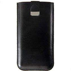 Nero custodia in pelle per Samsung Galaxy S22 plus, caso case