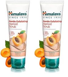 Himalaya Gentle Exfoliating Apricot Scrub| Suitable for all skin types - 75ml (Pack of 2)