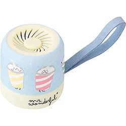Mr. Wonderful Mini altoparlante Bluetooth senza fili con design Shake con 3-4 ore di autonomia. Colore Giallo e Azzurro