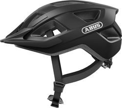 ABUS Aduro 3.0 LED cykelhjälm - sportig cityhjälm i snygg design för vardags- och sportturer - med bakljus - för dam och herr - storlek L, svart