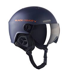 BLACK CREVICE Casco da sci Gstaad I Casco da sci con visiera stile pilota in diversi colori I Casco da sci per Uomo & Donna I Casco da sci in policarbonato I Casco traspirante I Regolabile