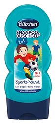 Bübchen Kids Shampoo & Gel doccia Sportsfreund, pH neutro per la pelle dei bambini, con profumo fresco, confezione da 1 (1 x 230 ml)