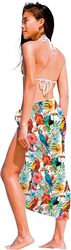 FIESTAS GUIRCA | Paréo Exotic (150x100 cm) - Foulard Textile pour Fêtes d'Été et de Graduation - Accessoire Idéal pour Célébrations Hawaïennes et Autres Occasions - Femme Adulte - Multicolore