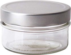 Tarro de cristal (6 unidades, 0,19 L), color plateado