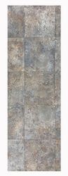 Tapis en Vinyle - Tapis Tadi & Empire - Imitation métal rouillé Marron - Design Industriel et élégant pour la décoration intérieure - 65 x 135 cm