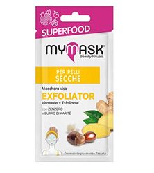 My Mask, Linea Superfood, Maschera Viso Esfoliante, Adatta a Tutti i Tipi di Pelle, Confezione da 8 ml