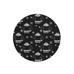 Questo Casa, Tapis de Souris Rond imprimé numérique avec Fond antidérapant pour Bureau et Maison Diamètre 22 cm