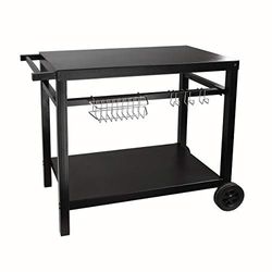 LIVOO - Carrito de Cocina para parilla GS130 Negro