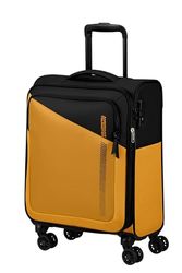 American Tourister Daring Dash - Spinner S, uitbreidbare handbagage, 55 cm, 39/46 L, zwart/geel (zwart/geel), zwart/geel (zwart/geel), Spinner S (55cm - 39/46 L), handbagage