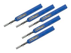 Limpiador de limpieza rápida QuickClean-2.5-5P de Fluke Networks para conectores y caras finales SC, ST, FC, E2000 de 1.25 mm (paquete de 5), accesorio de probador de fibra