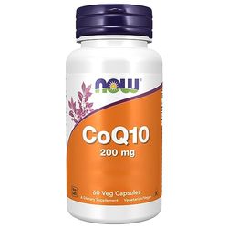 Now Foods, CoQ10 200mg, Coenym Q10, Haute Dosé, 60 Capsules végétaliennes, Testé en Laboratoire, Sans Gluten, Végétarien, Sans Soja, Sans OGM