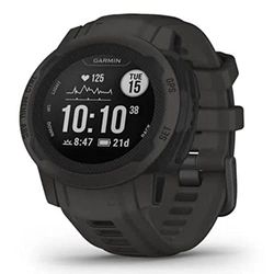 Garmin Instinct 2S — slanke GPS-smartwatch met een batterijduur tot 21 dagen, ontworpen voor slanke polsen, meer dan 40 sport-apps, slimme meldingen, trainingsstatus, slaapanalyse en meer, leigrijs