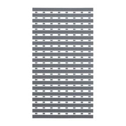 Relaxdays Tapis de Bain antidérapant, pour Douche et Baignoire, 69 x 38 cm, avec ventouses, Anti-moisissure, Gris/Blanc