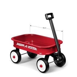 Radio Flyer Little Red Toy Wagon, vermelho, para crianças com mais de 1,5 anos, pequeno vagão de brinquedo decorativo