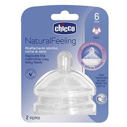 Chicco Step UP New Siliconenzuiger, 6 m + snelle zuigstroom, 2 stuks