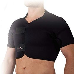 Precision Training Neoprene Full Shoulder Support - Black/Red, Large(100-110cms)