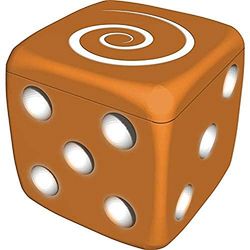 Giochi Uniti - Dudo Orange, Juego de Dados, Edición Italiana, GU681