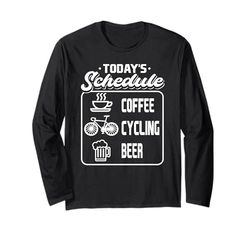 Horario de hoy Café Ciclismo Cerveza Ciclismo Beber Manga Larga