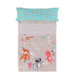 HappyFriday Moshi Moshi Fantasy lakanset flerfärgad säng 105 2 delar
