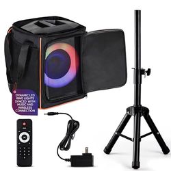 Pyle Audio Bluetooth Party Speaker - Big Speaker with True Wireless Stereo System - Enjoy Powerful Bass and Clear Treble - Party Bluetooth Speaker with Carry Bag and Tripod