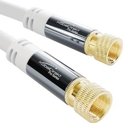 KabelDirekt – Sat Kabel, Antennekabel, Coaxkabel – 7,5m – 4K TV Kabel met metalen F-connector – Verkrijgbaar in 0,5-30m (voor radio/TV, DVB-T, DVB-C, DVB-S/DVB-S2, internet, wit)