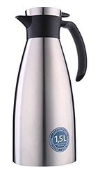 Emsa 514499 Soft Grip Quick-Tip Vacuum jug 1.5 litres, BlackBerry